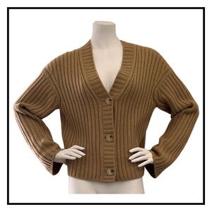 Vince Ribbed Wool & Cashmere Sweater/Cardigan